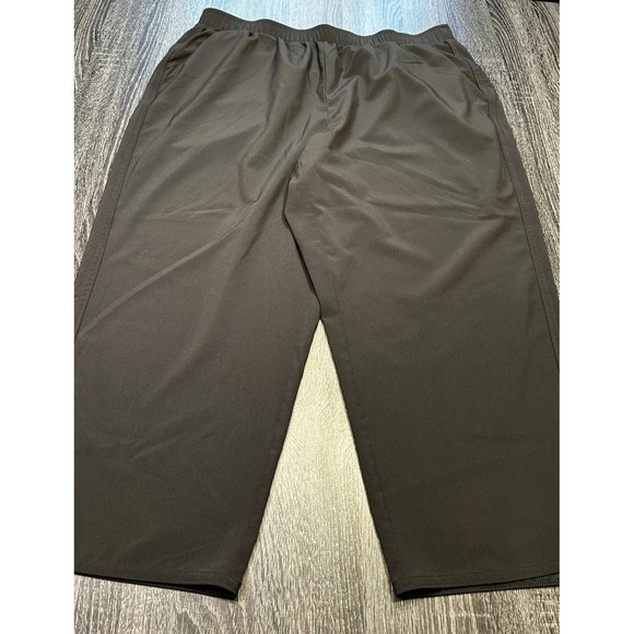 RBX XL Black Activewear Capri Pants Womens Elastic Waist Athleisure - Picture 1 of 4